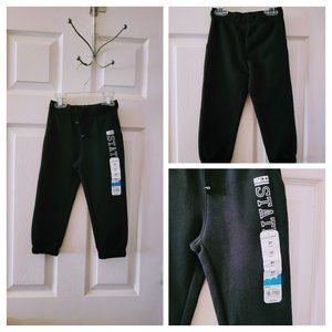 BNWT Black FLEECE PANTS w/POCKETS Sz 2T (drawstring & lightweight!)